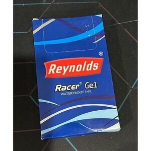 Reynolds Racer Gel Pens Black Waterproof Ink 20 Count Fine‎ Point Pens